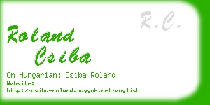 roland csiba business card